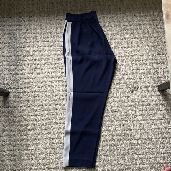 Size 4 Babaton Navy Cropped Dress Pants - Picture 2 of 6